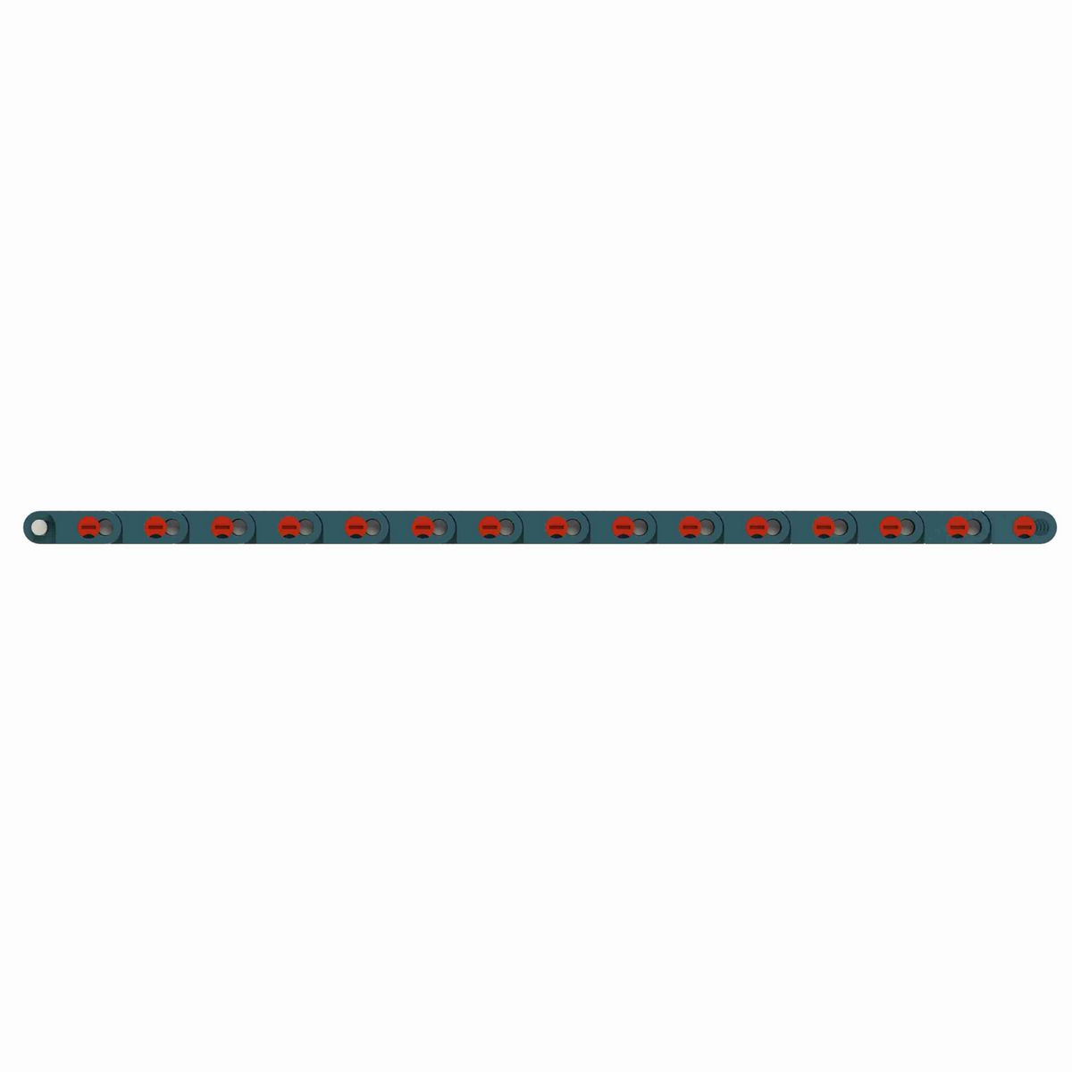 Rexnord 1005FT Straight Running Solid Top, Material: Green Low Friction Acetal, Width: 340mm, Pitch: 1in - 877.00.13