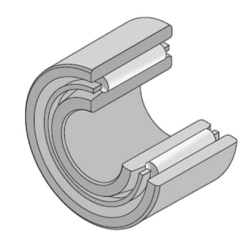 Игольчатый подшипник с массивными кольцами разъемный с внутренним кольцом NTN NA0-50X68X20