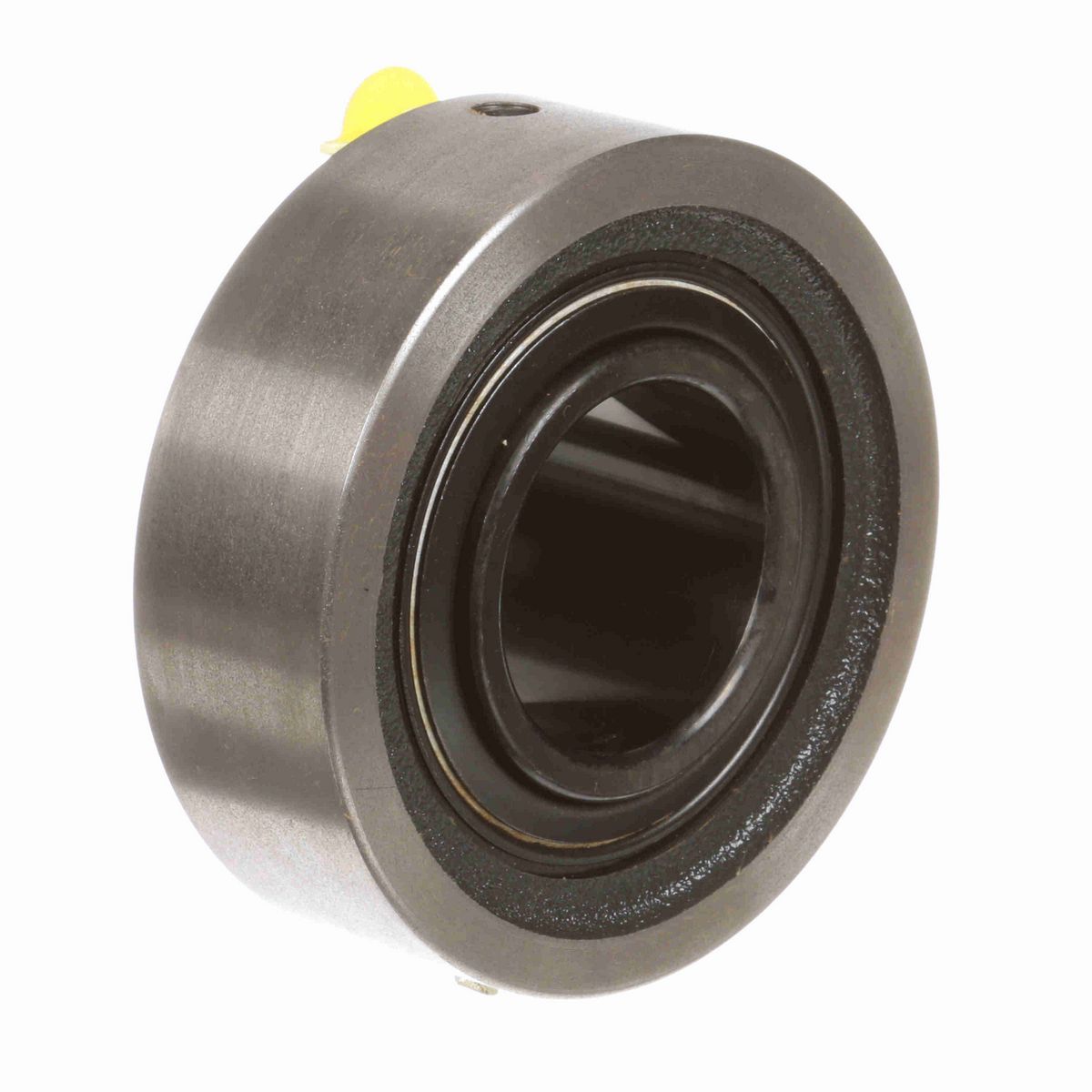 Sealmaster Mounted Cast Iron Cylindrical Cartridge Ball Bearing - 52100 Bearing Steel, Black Oxided - Setscrew Lock - SC-210