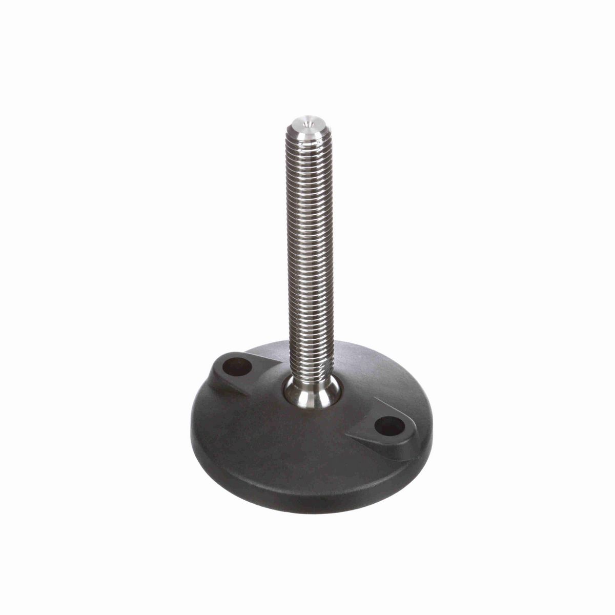 System Plast Fixed Plastic Leveler; Series: VG-511, Base Diameter: 4, Spindle Length: 4.6-in, Thread: 3/4-10 - VG-511-02-S34-L5T