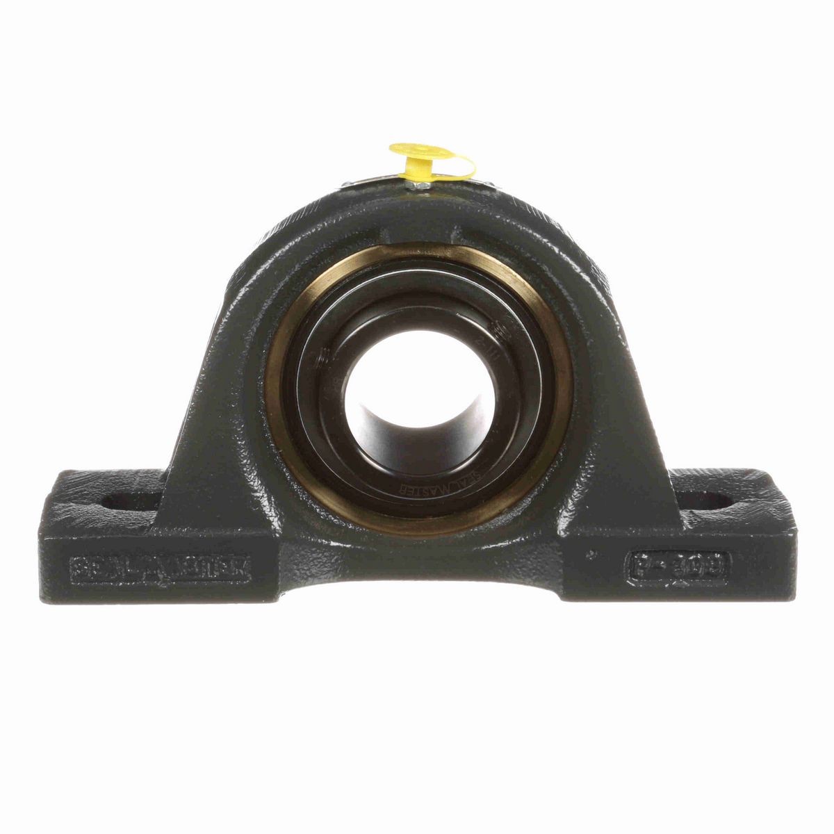 Sealmaster Mounted Cast Iron Two Bolt Pillow Block Ball Bearing - 52100 Bearing Steel, Black Oxided - Setscrew Lock - Air Handling Housing Fit, Noise Tested - EMP-27 CXU