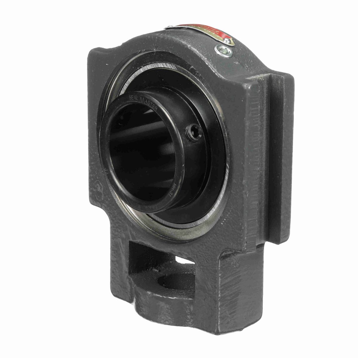 Sealmaster Mounted Cast Iron Wide Slot Take Up Housing & Frame Assembly Ball Bearing - 52100 Bearing Steel, Black Oxided - Setscrew Lock - STMH-31