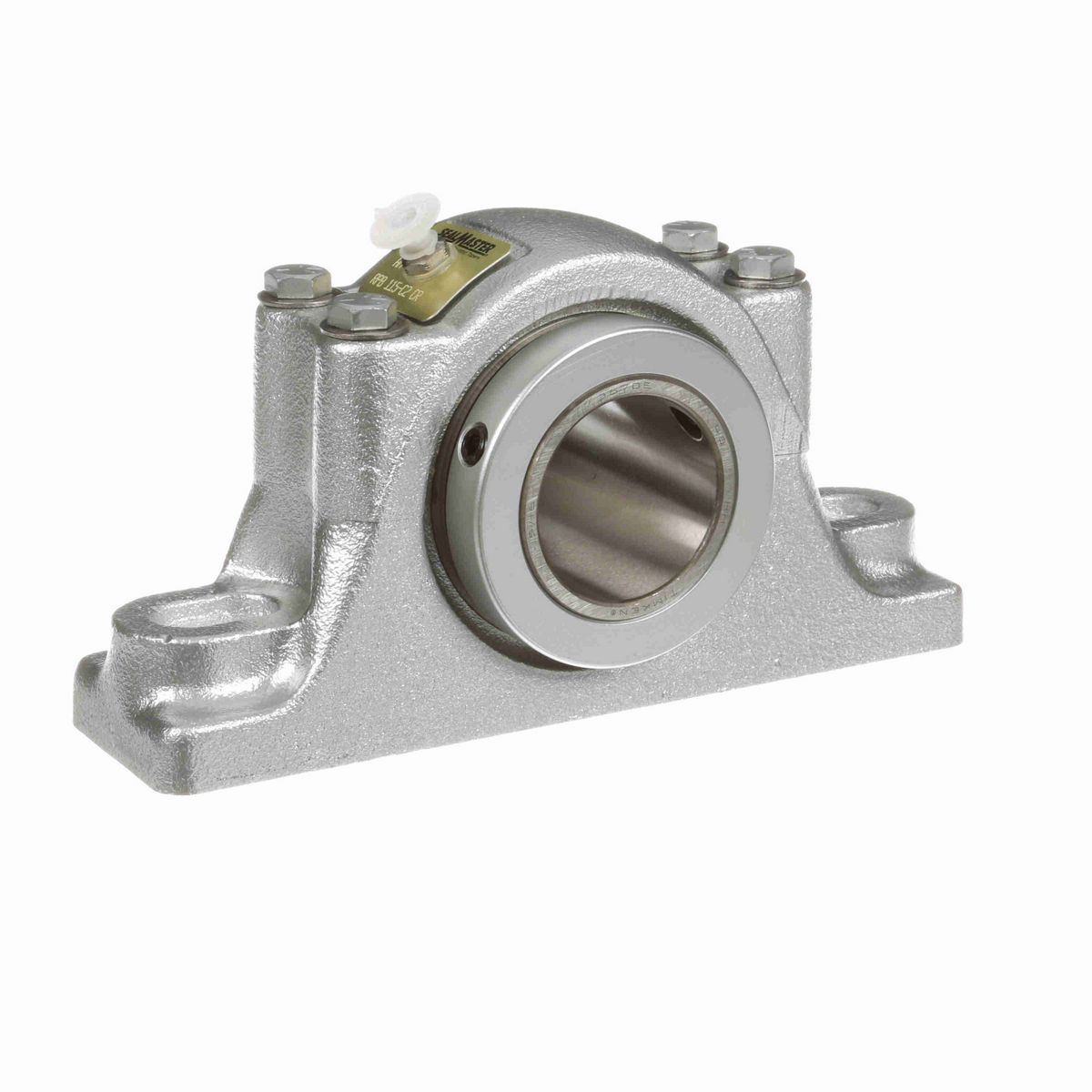 Sealmaster Mounted Flouropolymer Coated Cast Iron Two Bolt Pillow Block Tapered Roller - 52100 Bearing Steel - Double Collar Mount Lock - Corrosion Resistant - RPB 115-C2 CR