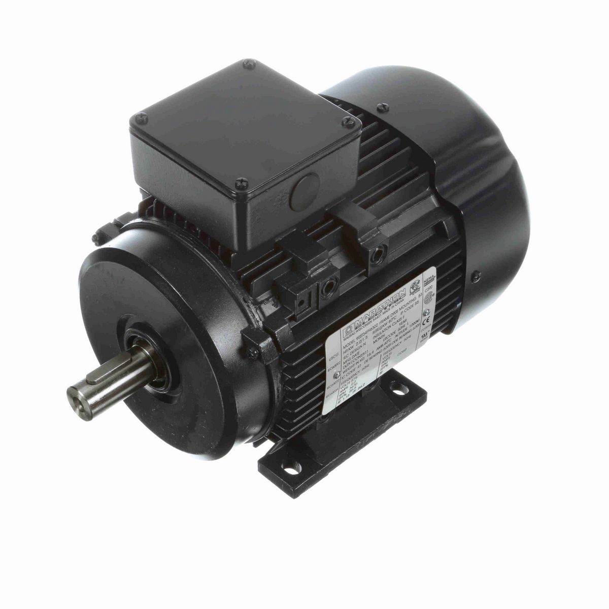 LEESON Aluminium Motor, 2 HP, 3 Ph, 60 Hz, 575 V, 3600 RPM, 90S Frame, TEFC - R418A