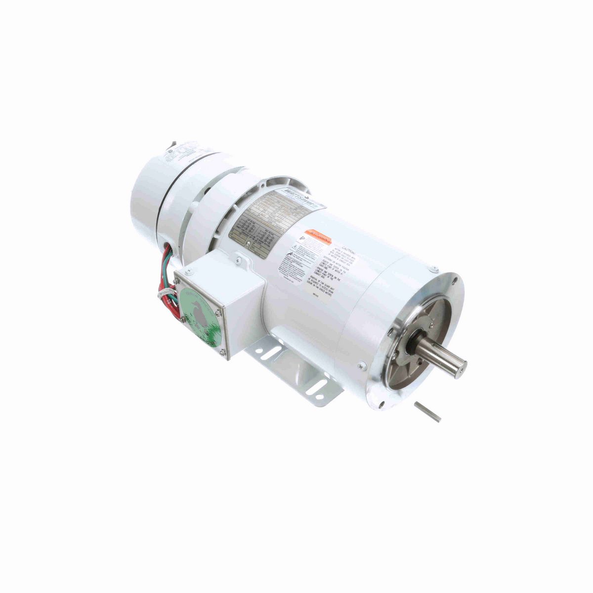 LEESON White Duck™ Brake Motor, 1.50 & 1 HP, 3 Ph, 60 & 50 Hz, 230/460 & 190/380 V, 1800 & 1500 RPM, 145TC Frame, TEFC - 122195.00