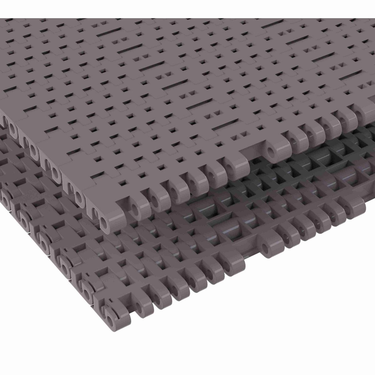 Rexnord 7706 Straight Running Flush Grid, Material: Brown High Performance, Width: 15in, Pitch: 1in - 81416345