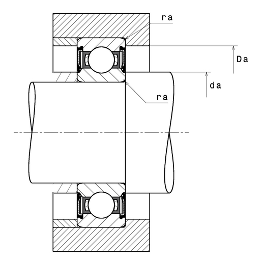 Однорядный шарикоподшипник NTN SSN202LL/LP09