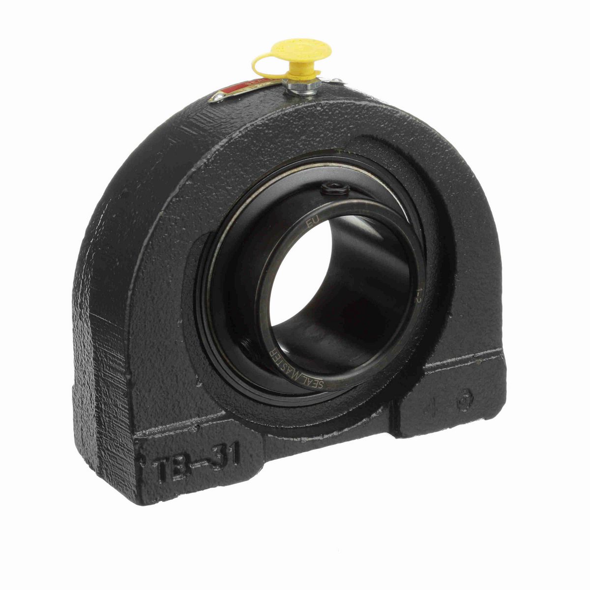 Sealmaster Mounted Cast Iron Tapped Base Pillow Block Ball Bearing - 52100 Bearing Steel, Black Oxided - Setscrew Lock - TB-32R