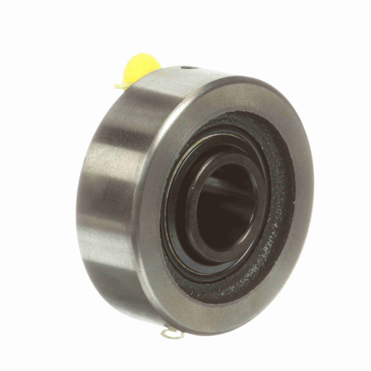 Sealmaster Mounted Cast Iron Cylindrical Cartridge Ball Bearing - 52100 Bearing Steel, Black Oxided - Setscrew Lock - SC-205