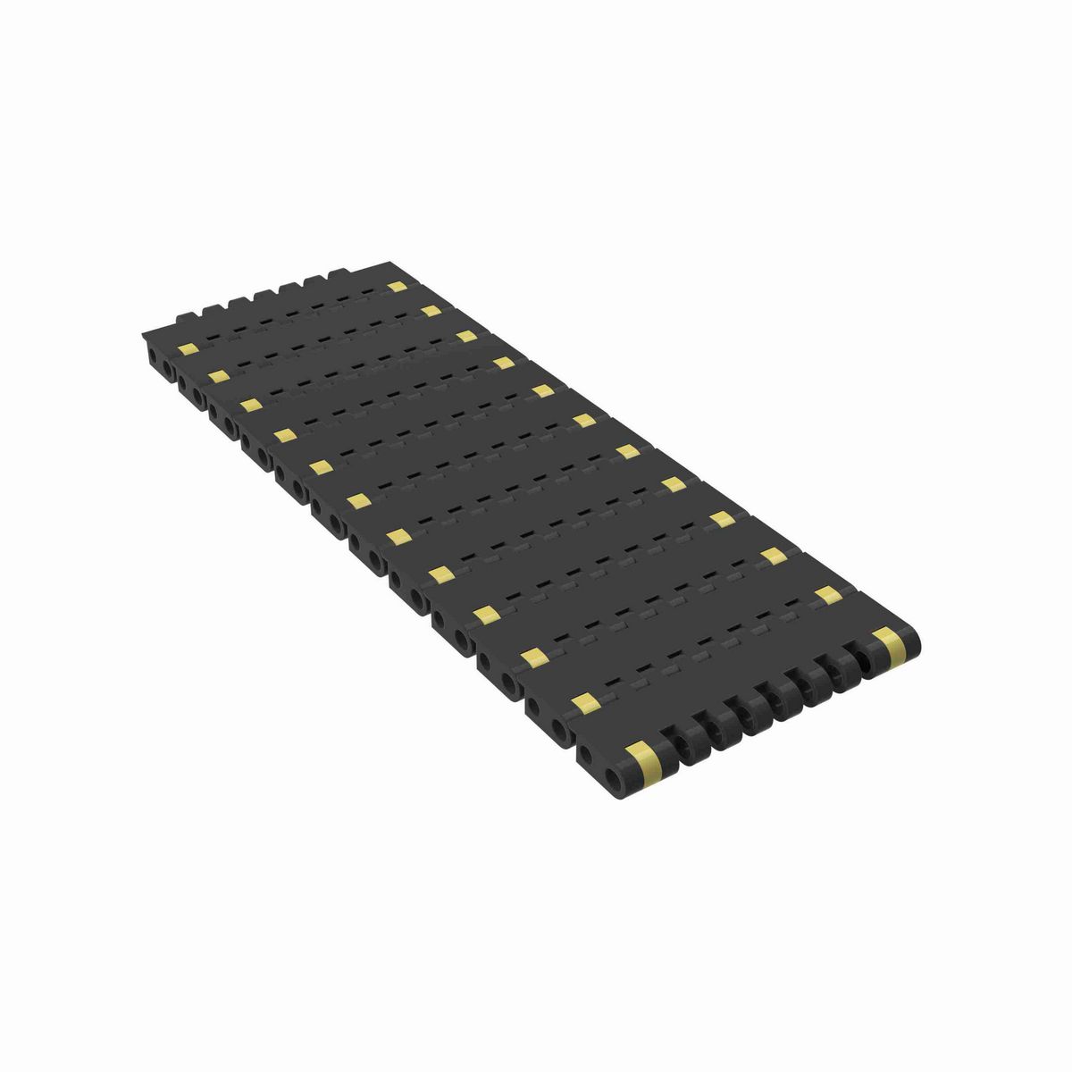 Rexnord 8505 Straight Running Solid Top, Material: Black Anti-Static, Width: 3.25in, Pitch: 0.75in - 81419861