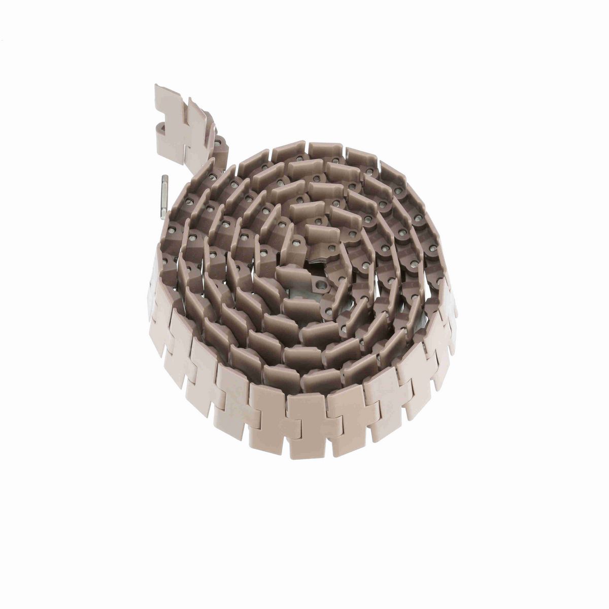 System Plast 882B Side-flexing Solid Top, Material: Tan Low Friction, Width: 4.5in, Pitch: 1.5in - LF882-K450