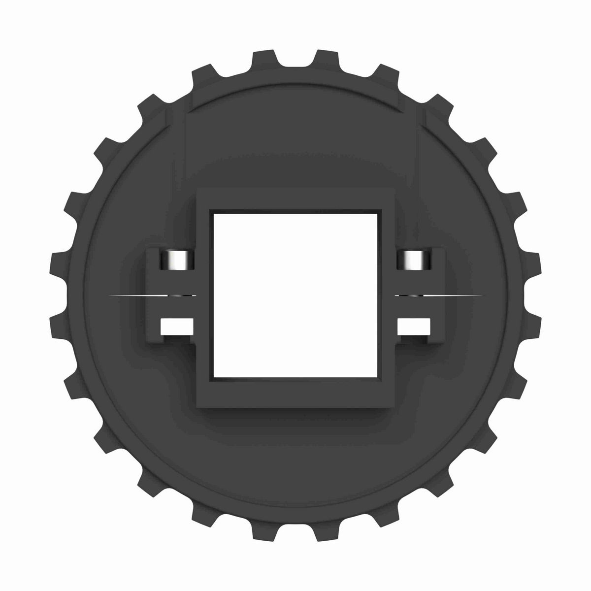 Rexnord 5930 Series Split Molded Nylon Sprocket with 24 Teeth and a 2-1/2in Square Bore - 614-92-1