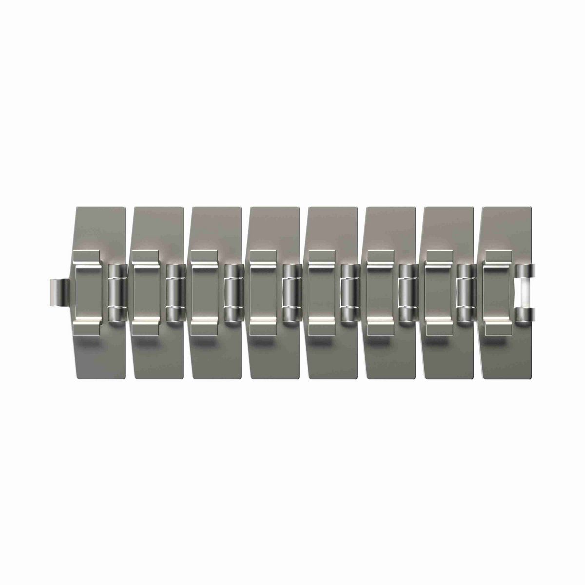 Rexnord 881TAB Side-flexing Solid Top, Material: Austenitic Stainless Steel, Width: 4.5in, Pitch: 1.5in - 765.31.42