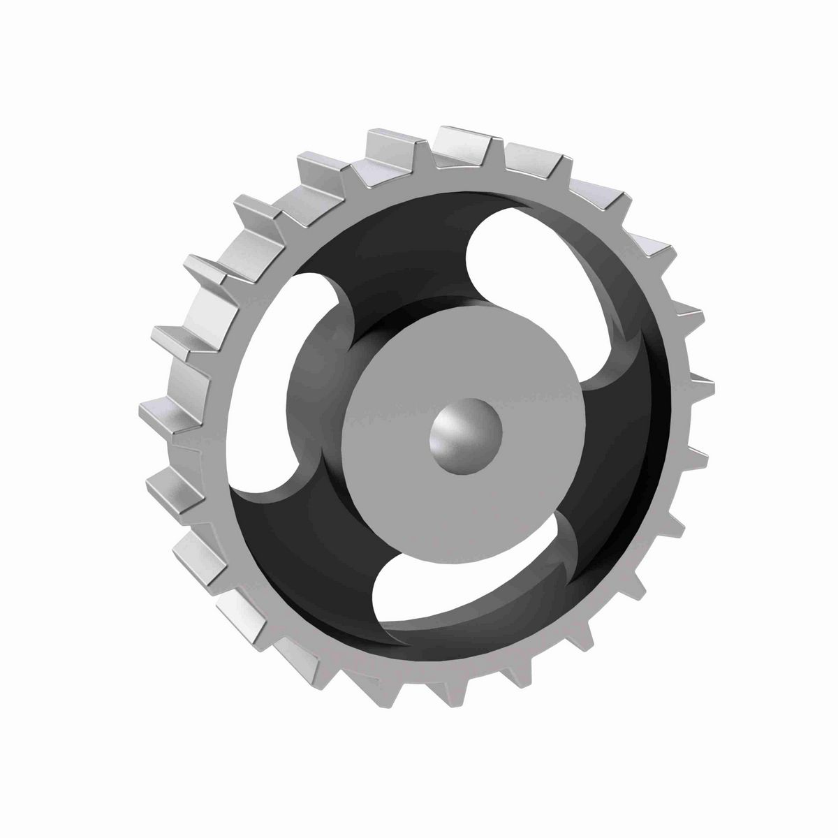 Rexnord 881 Series Solid One Piece Cast Iron Sprocket with 23 Teeth and a 3/4in Round Rough Stock Bore (RSB) - 401-287-2