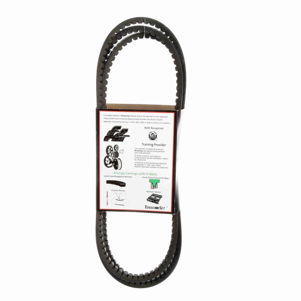 Browning EPDM Notched Belt 98% Efficient - AX105