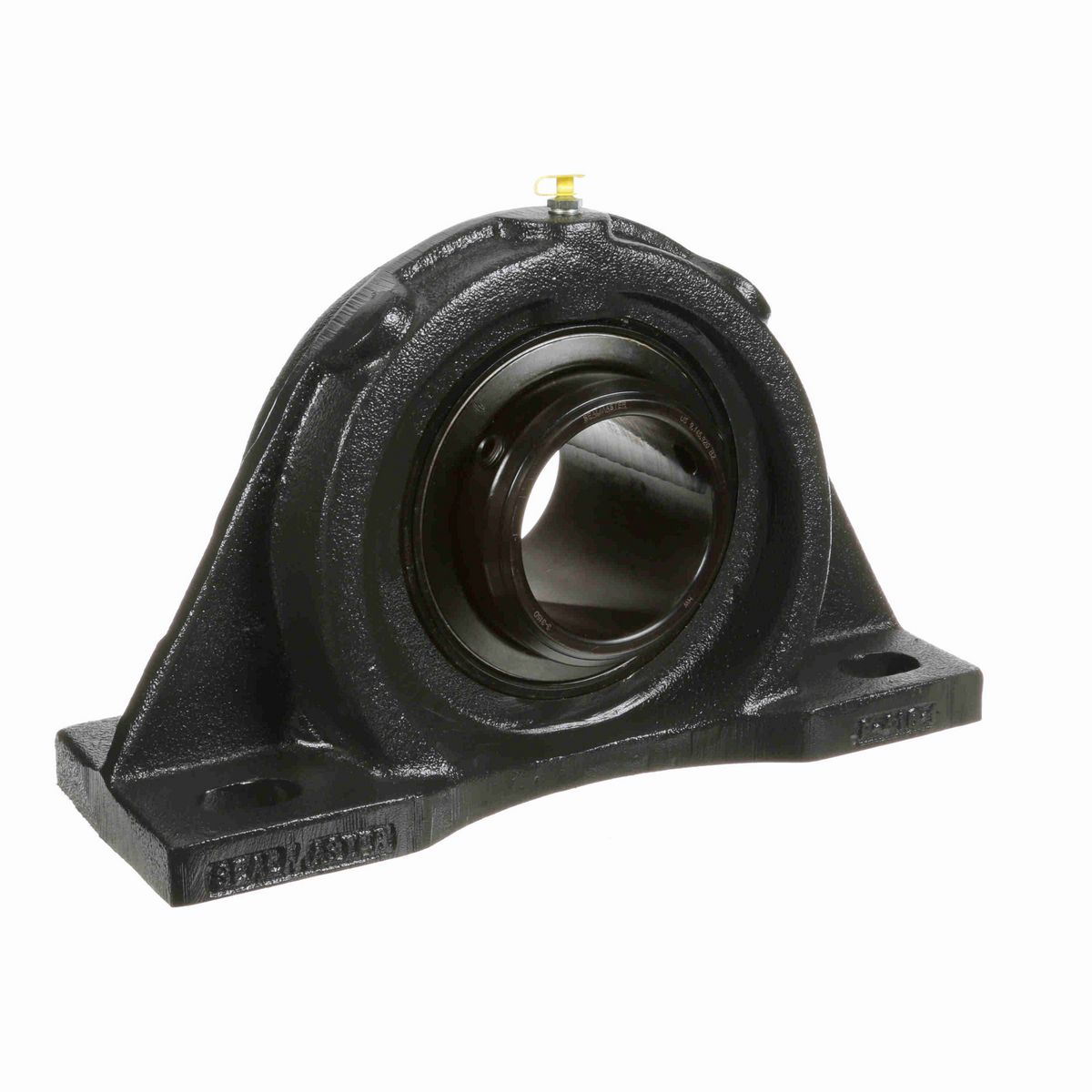 Sealmaster Mounted Cast Iron Four Bolt Pillow Block Ball Bearing - 52100 Bearing Steel, Black Oxided - Double Setscrew Lock - MSFPD-63