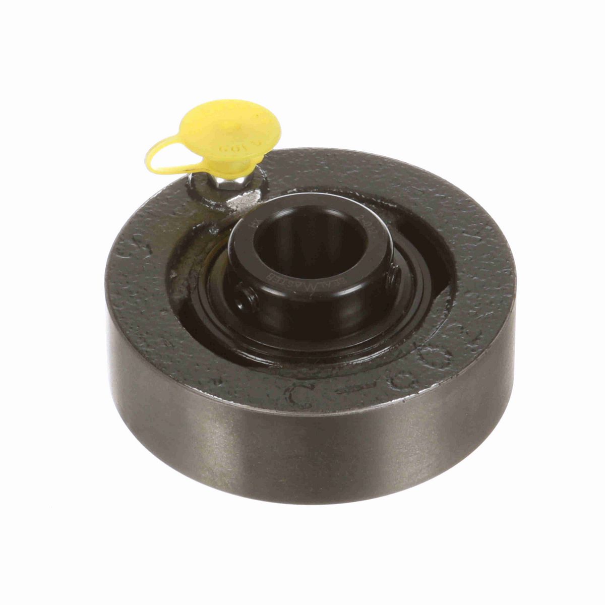Sealmaster Mounted Cast Iron Cylindrical Cartridge Ball Bearing - 52100 Bearing Steel, Black Oxided - Setscrew Lock - SC-12
