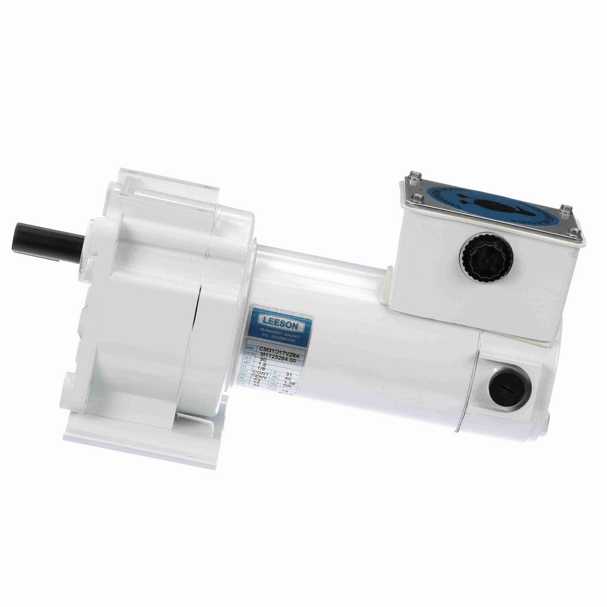 LEESON White Duck™ Parallel Shaft Gearmotor, 0.13 HP, 90 V, 94 RPM, 31 Frame, TENV - M1125264.00