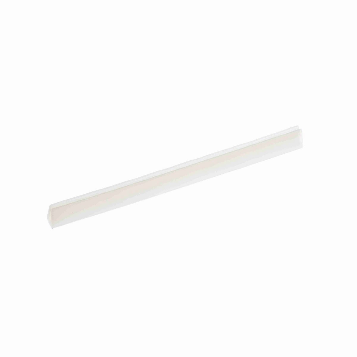 System Plast Bar Cap: 0.31"W X 0.5"H X 120"L White UHMW-PE - VG-P18BC-10