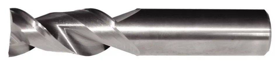 Solid Carbide End Mill for Roughing and Finishing of Aluminum Kennametal KenCut AL - AADF - Square End - 2 Flutes - Plain Shank - Inch [3658913]