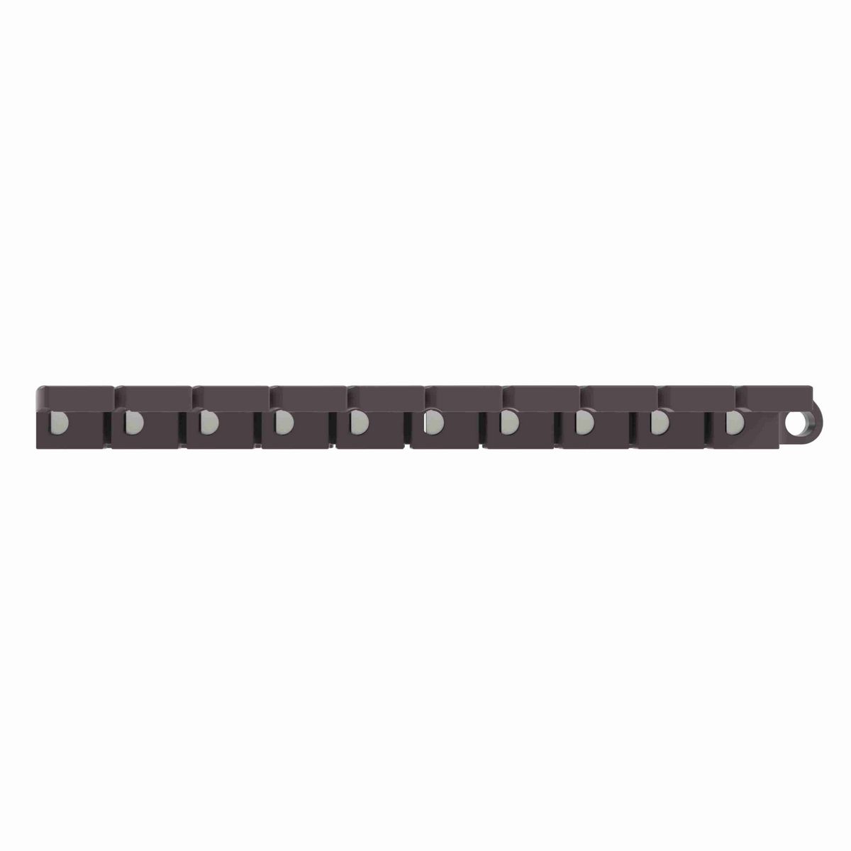 Rexnord 1060 FTM Side-flexing Solid Top, Material: Brown High Performance, Width: 3.3in, Pitch: 1in - 749.10.09