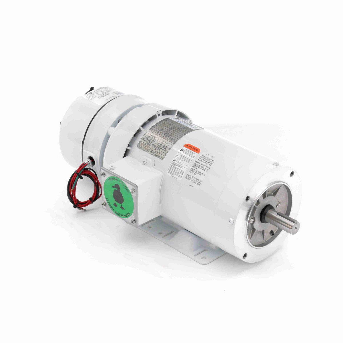 LEESON White Duck™ Brake Motor, 2 & 1.50 HP, 3 Ph, 60 & 50 Hz, 230/460 & 190/380 V, 1800 & 1500 RPM, 145TC Frame, TEFC - 122197.00