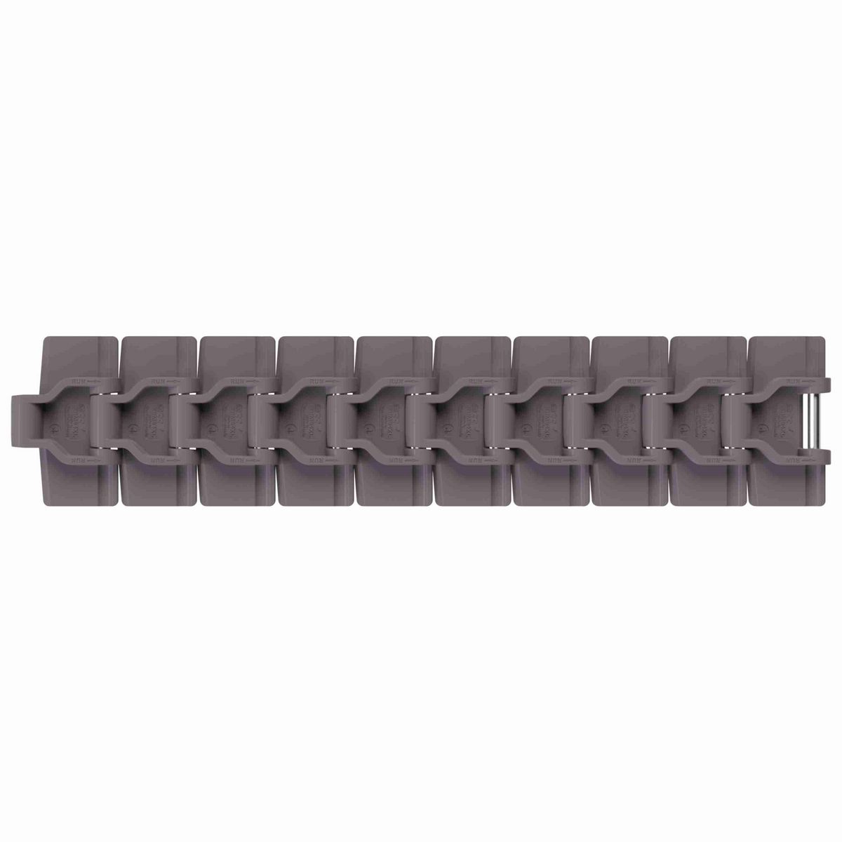 Rexnord 880M Side-flexing Solid Top, Material: Brown High Performance, Width: 3.25in, Pitch: 1.5in - 781.10.20