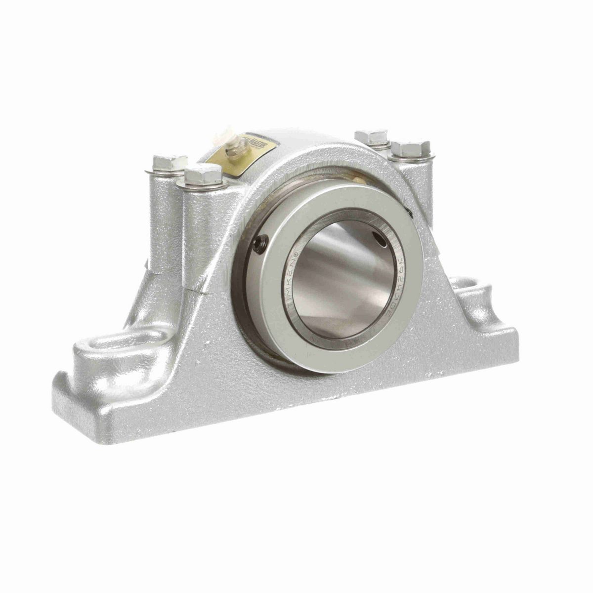 Sealmaster Mounted Flouropolymer Coated Cast Iron Two Bolt Pillow Block Tapered Roller - 52100 Bearing Steel - Double Collar Mount Lock - Corrosion Resistant - RPB 207-C2 CR