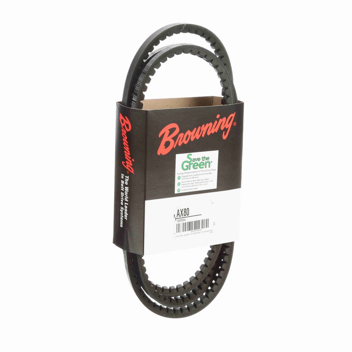 Browning EPDM Notched Belt 98% Efficient - AX80