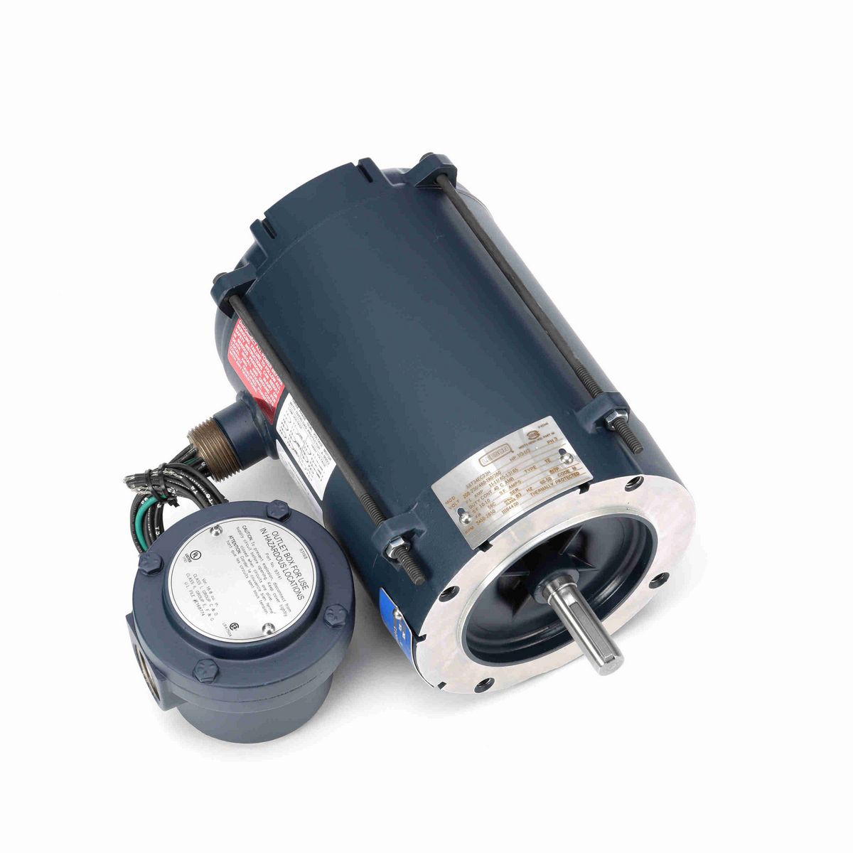 LEESON Explosion Proof Motor, 0.33 & 0.33 HP, 3 Ph, 60 & 50 Hz, 208-230/460 & 190/380 V, 3600 & 3000 RPM, 56C Frame, EPNV - 111944.00