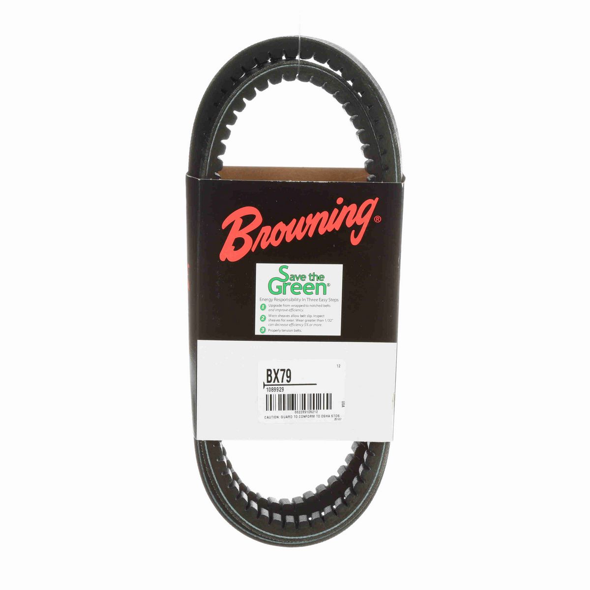 Browning EPDM Notched Belt 98% Efficient - BX79