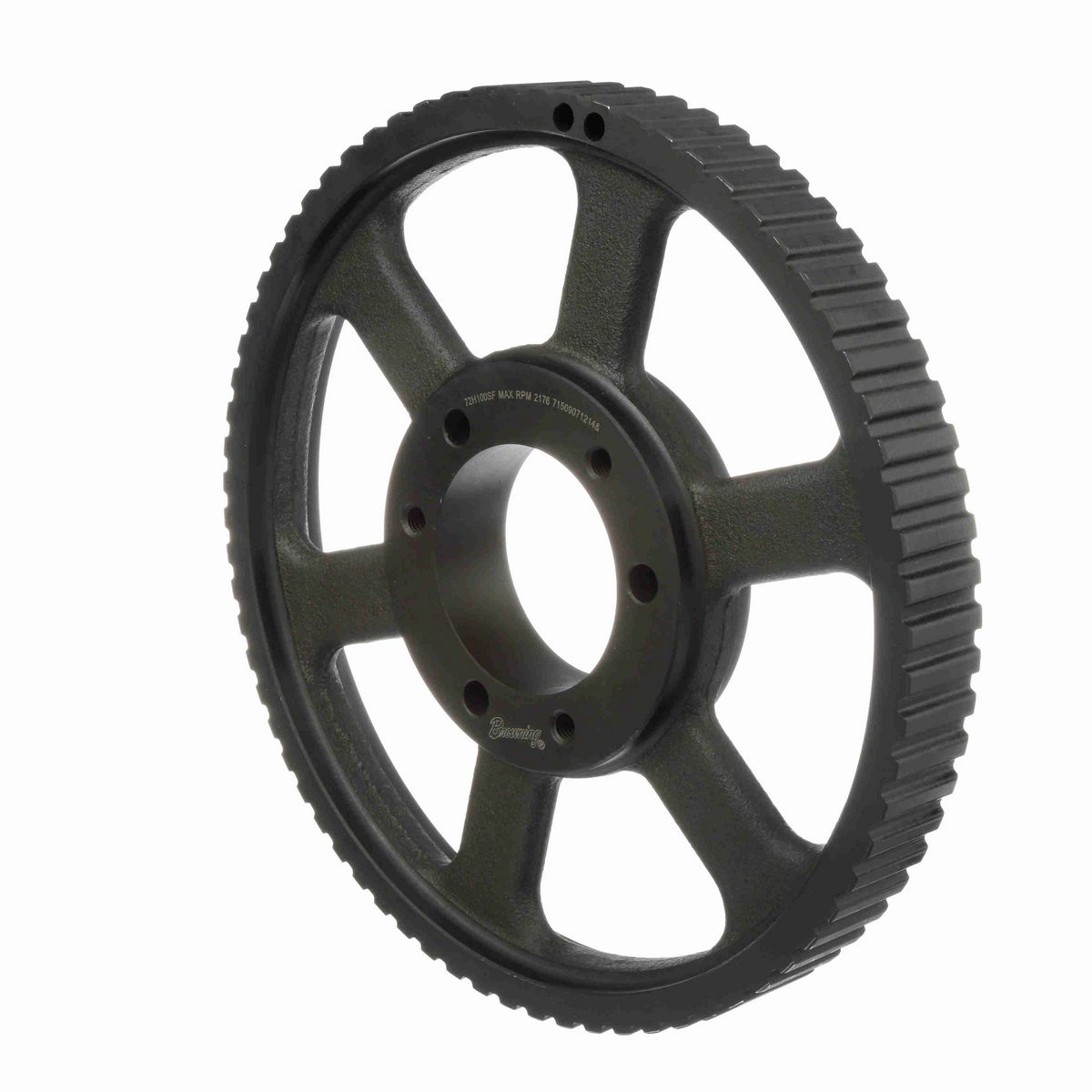 Browning Steel Bushed Bore Gearbelt Pulley - 72H100SF