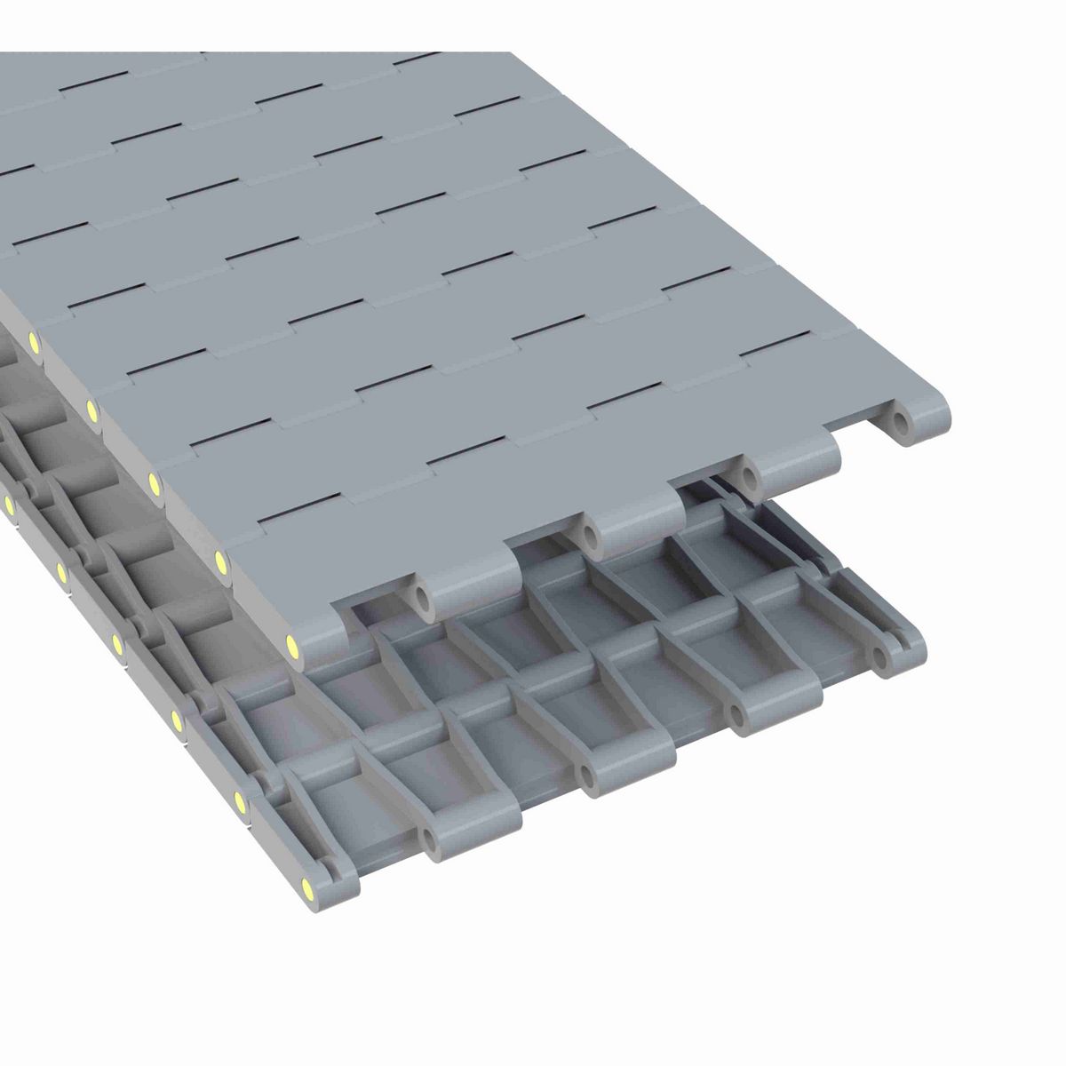 Rexnord 5705 Straight Running Solid Top, Material: Silver Platinum Series™ X, Width: 7.5in, Pitch: 1.5in - 10401574