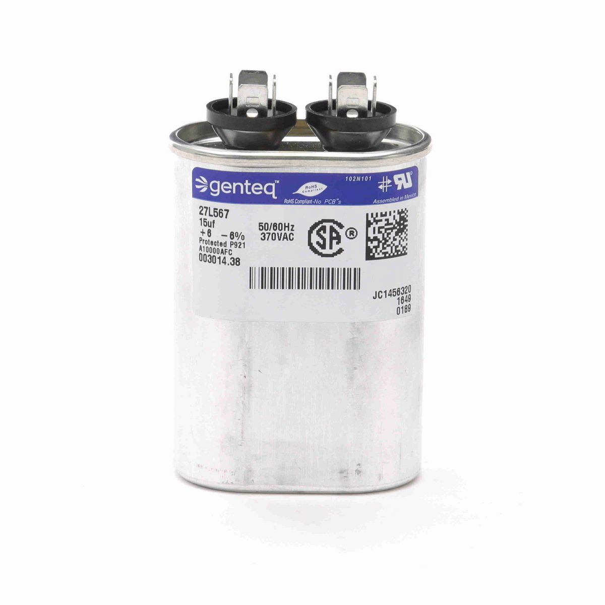 LEESON RUN CAP 15 MFD 370 VOLT - A378