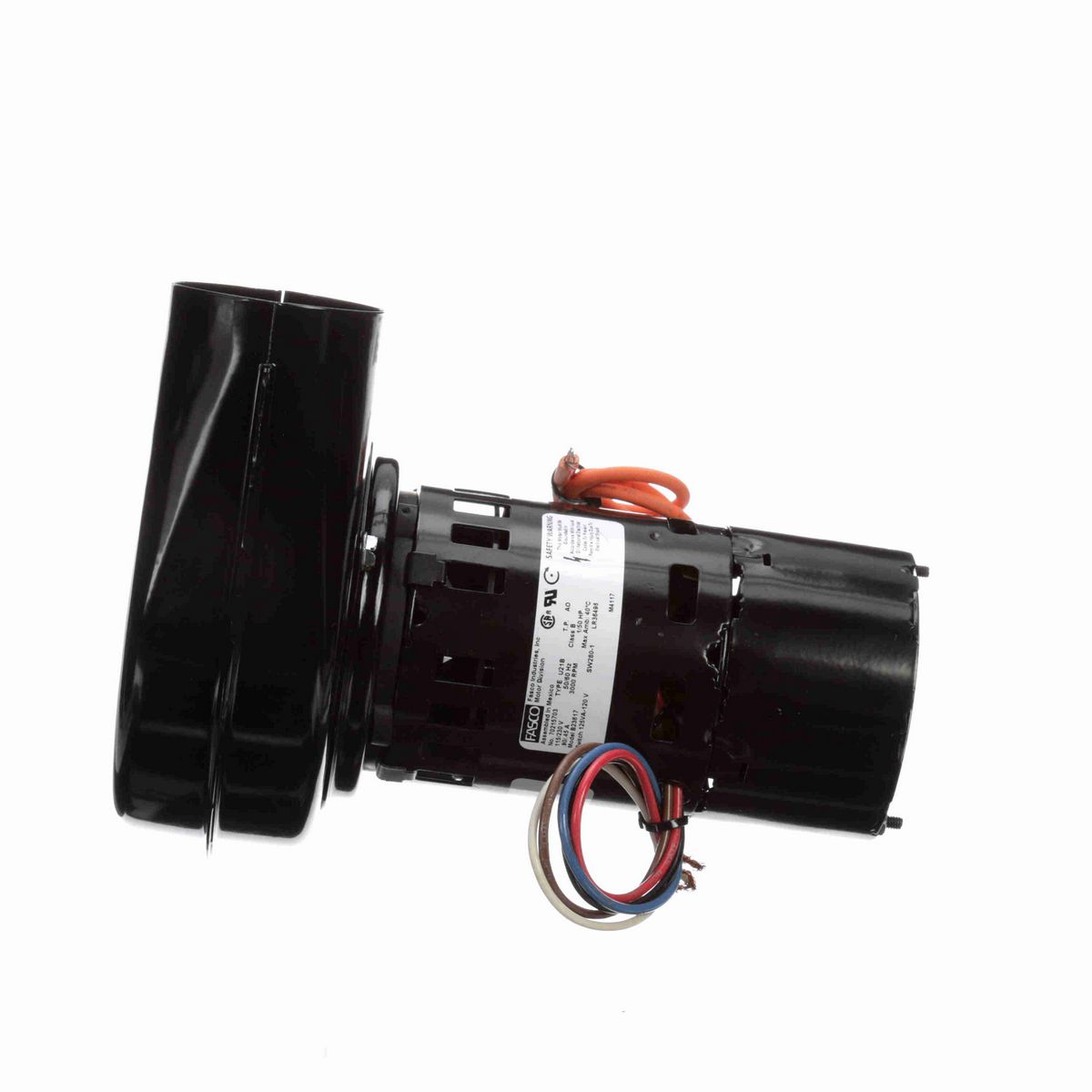 FASCO Round Outlet Shaded Pole OEM Replacement Draft Inducer Blower, 115/230 Volts, Flange: No - B23617