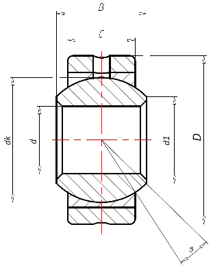 Сферический подшипник скольжения Askubal type S, S 18 [101521], требующий обслуживания