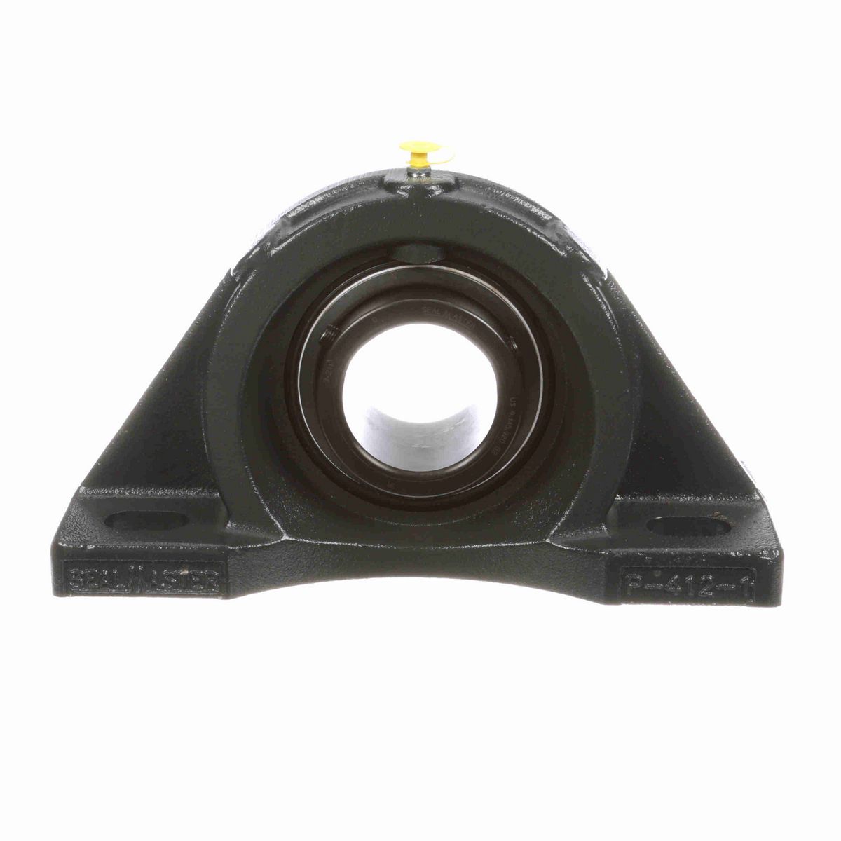 Sealmaster Mounted Cast Iron Four Bolt Pillow Block Ball Bearing - 52100 Bearing Steel, Black Oxided - Setscrew Lock - MFP-43