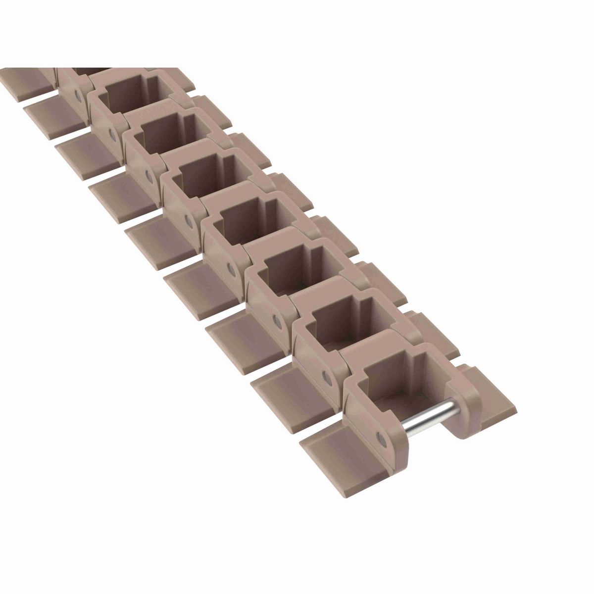 Rexnord 279LPC Side-flexing Solid Top, Material: Tan Low Friction, Width: 3.25in, Pitch: 1.5in - LPC279K3-1/4