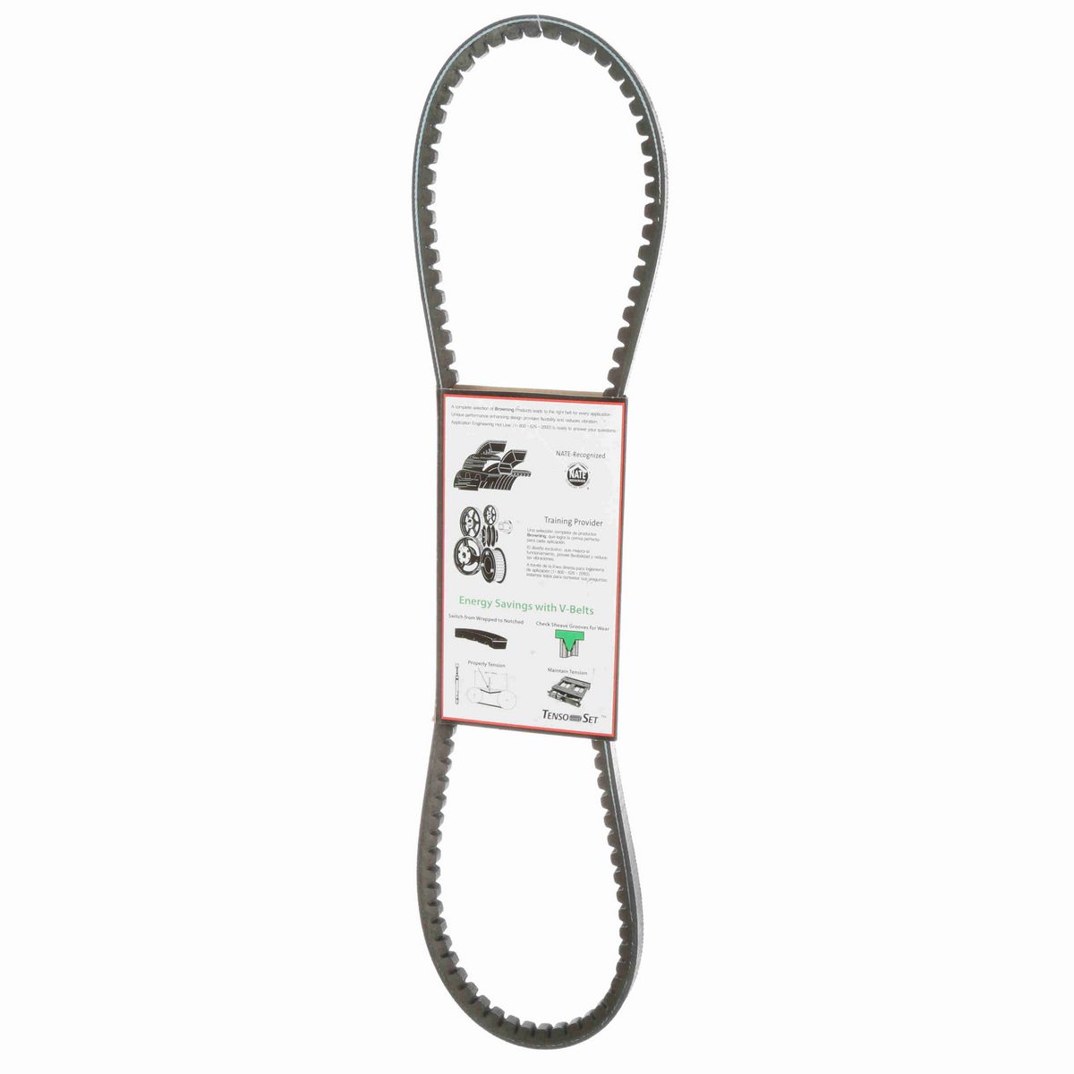 Browning EPDM Notched Belt 98% Efficient - AX39
