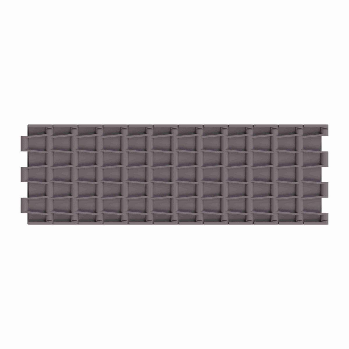 Rexnord 5705 Straight Running Solid Top, Material: Brown High Performance, Width: 6in, Pitch: 1.5in - 81416723