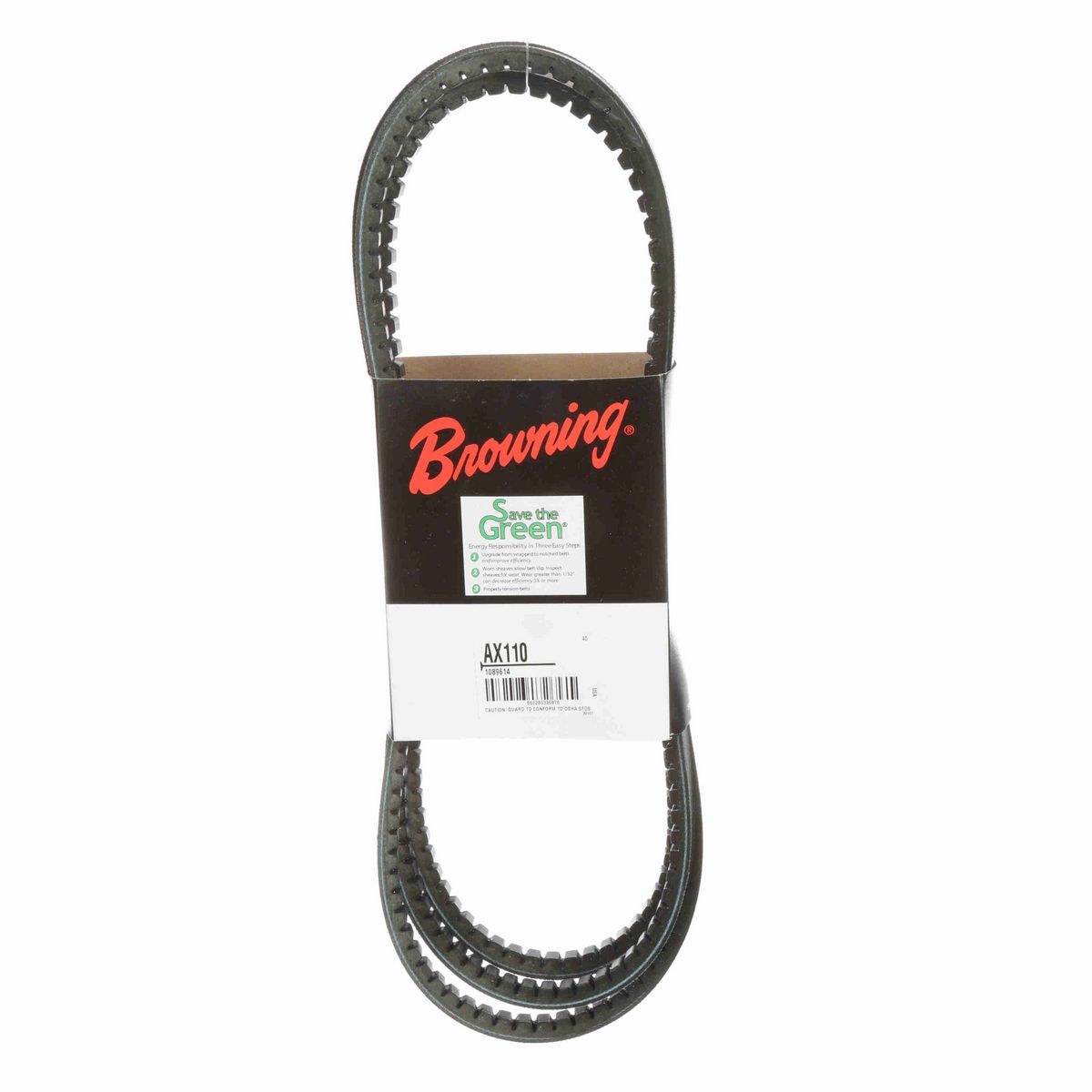 Browning EPDM Notched Belt 98% Efficient - AX110