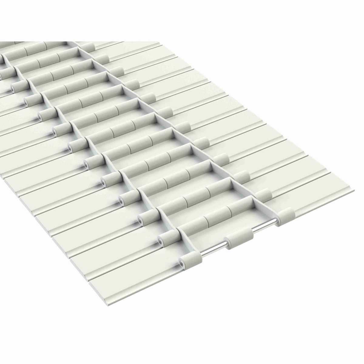 Rexnord 821 Straight Running Solid Top, Material: White High Performance, Width: 12in, Pitch: 1.5in - 81403483