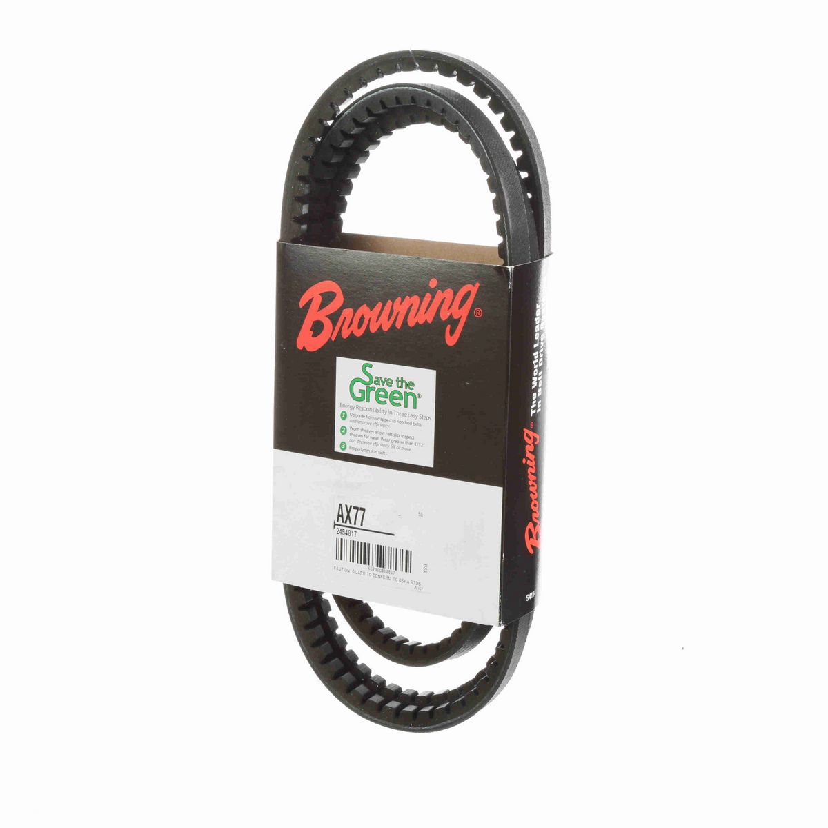 Browning EPDM Notched Belt 98% Efficient - AX77