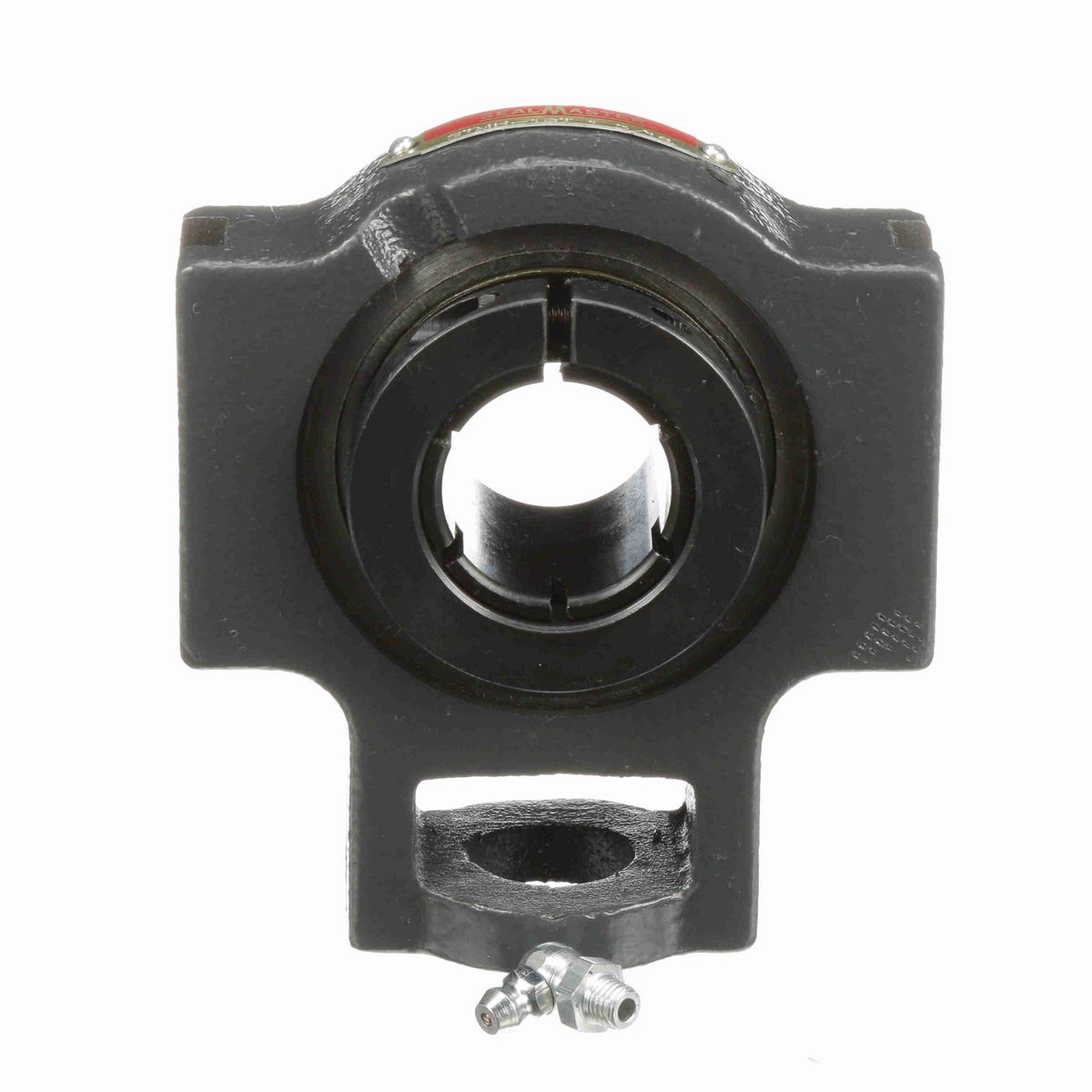 Sealmaster Mounted Cast Iron Wide Slot Take Up Housing & Frame Assembly Ball Bearing - 52100 Bearing Steel, Black Oxided - Concentric Lock - STMH-19T