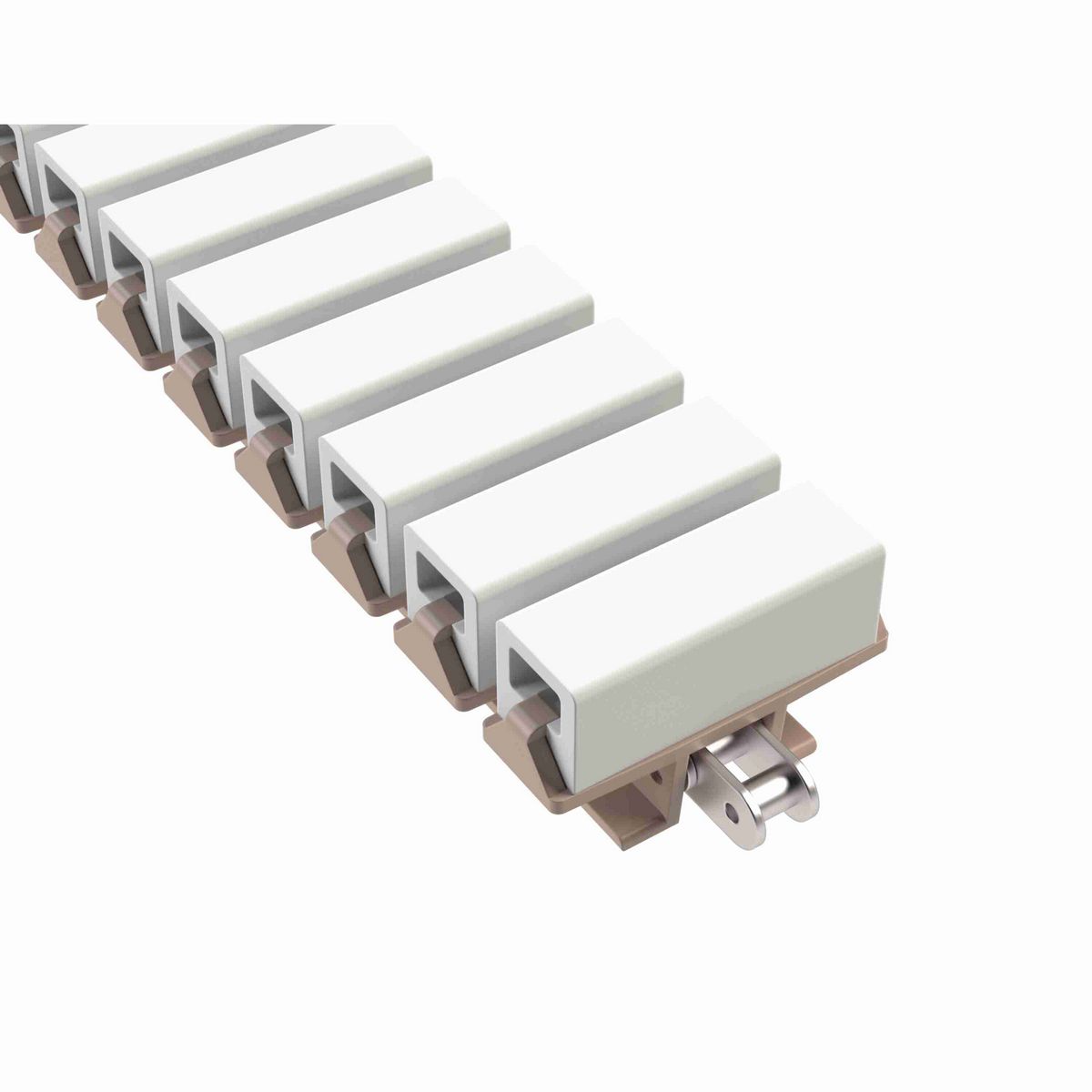 Rexnord 1873TAB SideGrip™ Side-flexing, Material: Tan Low Friction, Width: 3.75in, Pitch: 1.5in - 81426257