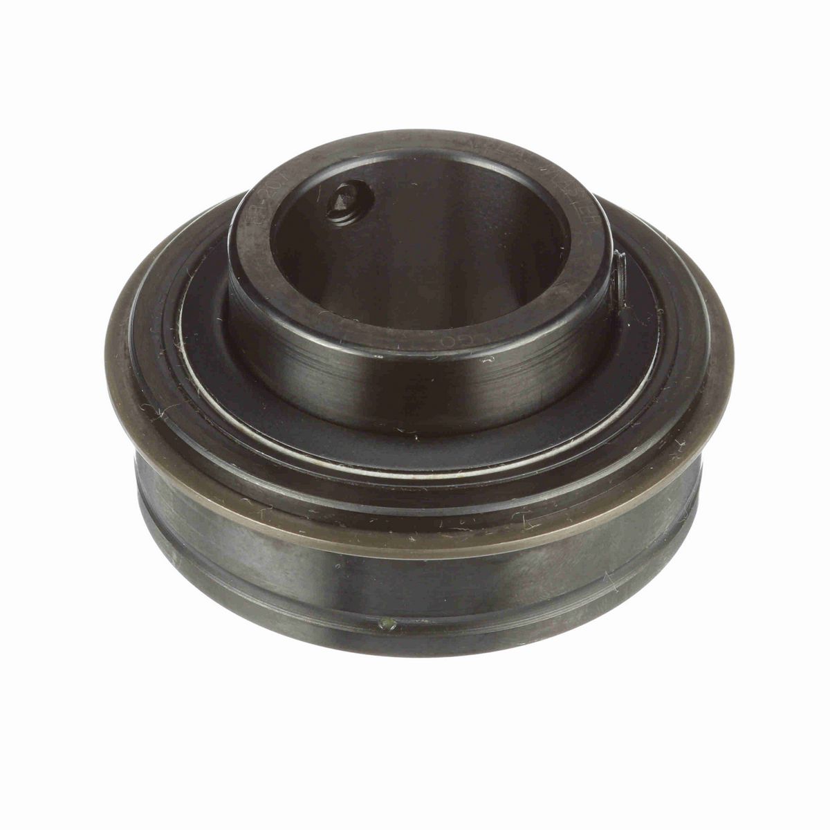 Sealmaster Mounted Insert Only Ball Bearing - 52100 Bearing Steel, Black Oxided - Setscrew Lock - ER-207