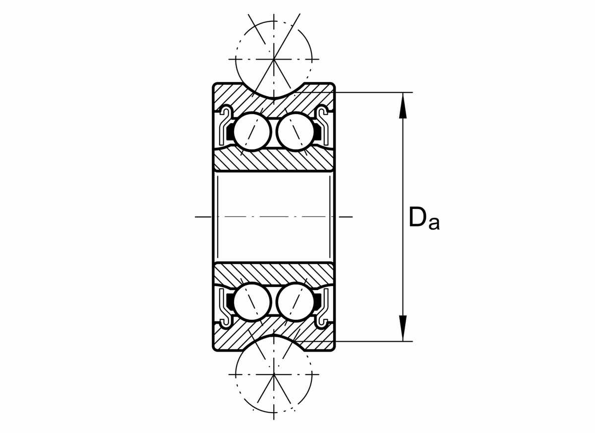 Направляющий ролик INA LFR5208-40-2RS-RB