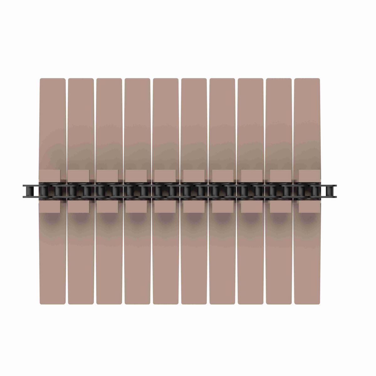Rexnord 1873TAB SuperGrip™ Side-flexing SuperGrip™, Material: Tan Low Friction, Width: 12in, Pitch: 1.5in - 81418877