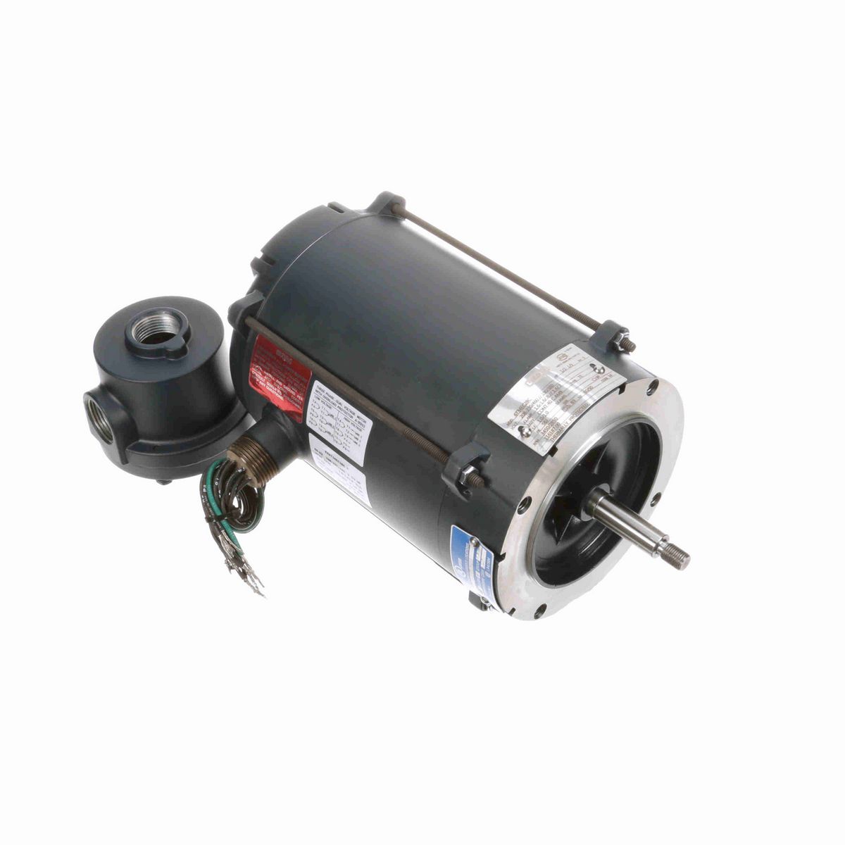 LEESON Explosion Proof Motor, 0.50 & 0.33 HP, 3 Ph, 60 & 50 Hz, 208-230/460 & 190/380 V, 3600 & 3000 RPM, 56J Frame, EPNV - 116187.00
