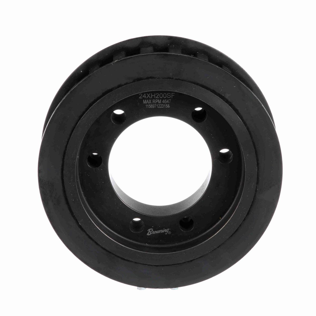 Browning Steel Bushed Bore Gearbelt Pulley - 24XH200SF